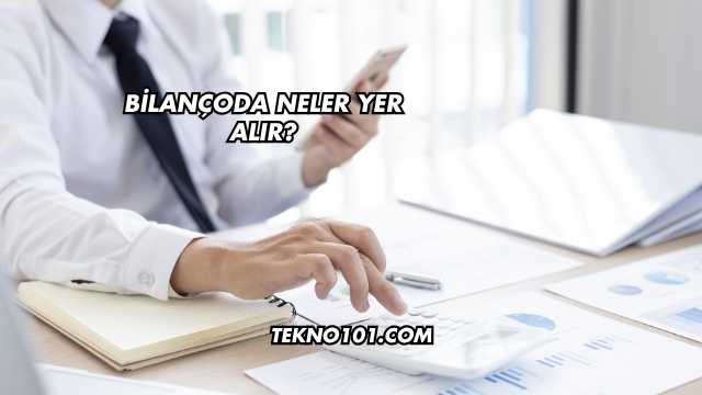 Bilançoda Neler Yer Alır?