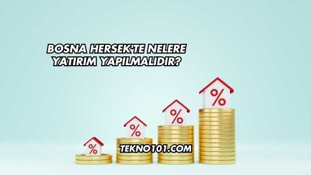 Bosna Hersek'te Nelere Yatırım Yapılmalıdır?